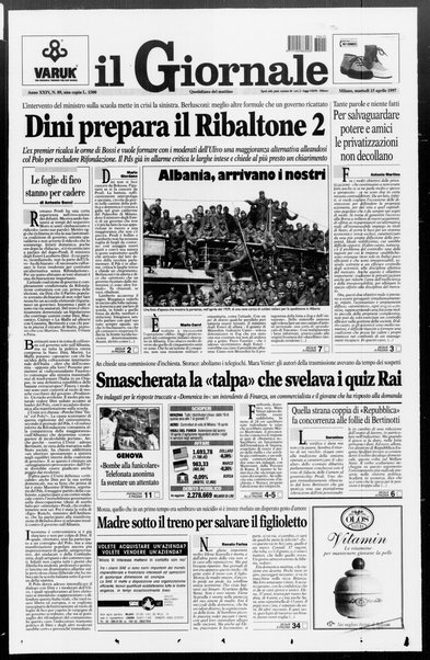 Il giornale : quotidiano del mattino